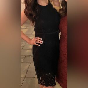 Express Black Lace Dress